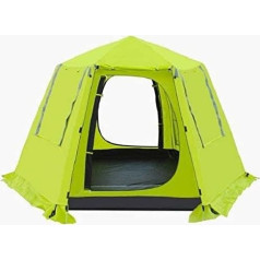 Camping Tent Shelter Tent for Camping 3-4 People Automatic Tents Telescopic Aluminum Bar Camp Easy to Build Polyester Cloth Waterproof Strong Wind Home Camping Tent for Outdoor