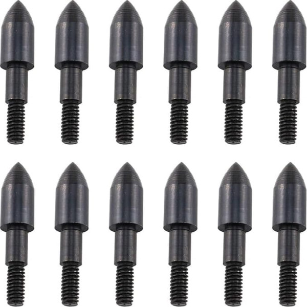 E-outstanding Field Point Pfeilspitzen, 100 Körnung, zum Aufschrauben, Bogenschießen, Pfeilspitzen, 12 Stück