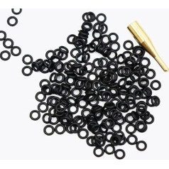 LeFeng Pack of 300 Dart Shaft O Rings & Dart Steel Rings, Non-Slip Dart Shaft Rings, Dart Steel Rings for Plastic Shafts, Dart Rubber O Ring for Metal Shafts, Dart Accessory Kit