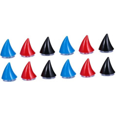 ifundom 2 Sätze Horndekoration Helm-horn-dekoration Zubehör Erwachsene Motorradhelm Weißer Spike Für Damen Motorradhelmhörner Radfahren Motorradhörner Plastik 6 Stück * 2