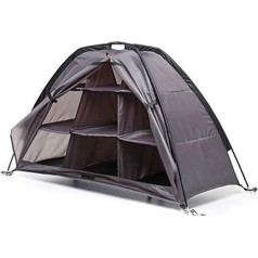 Foldable Camping Cabinets with Storage Compartments 9 Compartments Camping Cabinet Tent Foldable Awning Foldable Camping Kitchen Cabinets with Aluminium Frame Camping Shelf Camping Storage Cabinets (