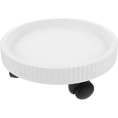 YXINAER Gartentopfpflanzenständer mit Rollentablett Bewegliche Tabletts for Töpfe Rollenbasis Indoor Topf Rollpflanzer Pflanzen Untersetzer