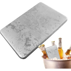 Shurzzesj Stainless Steel Ice Pack | Camping Stainless Steel Ice Pack - No Water Needed, Fast Freeze, Long Lasting, Multipurpose Cooler Accessories for Hiking, Fishing