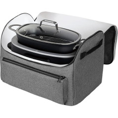 Pomurom Slow Cooker Bags | Aufbewahrungstasche Für Kochtöpfe | wasserdichte Transporttasche Mit Zubehörtasche Leicht Zu Reinigen