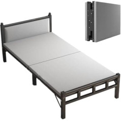 Tragbares, faltbares Campingbett mit dickem Wattepad, unterstützt bis zu 250 kg, ideal für Outdoor-Camping, Büro und Zuhause