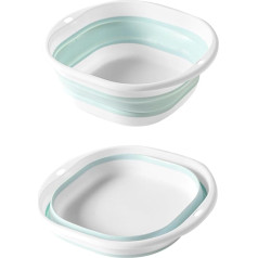 Square Collapsible Washing Up Bowl, Multifunctional Outdoor Travel Water Storage Basin, Foldable Hand Wash Basin for Kitchen Sink, Travel, Camping, Hiking and RVs