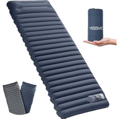 YISSVIC Isomatte Camping Selbstaufblasend Aufblasbare Schlafmatte mit Fußpumpe Outdoor für Wandern Outdoor