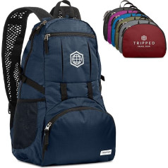 TRIPPED Travel Gear Traveling Backpack- Foldable Collapsible Lightweight Backpack for Travel, 35 liters