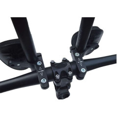 Srliya Bicycle TT Handlebar Bicycle Road Mountain Bike Triathlon Aero Rest Handlebar Clip On Tri Bars, Aluminium Alloy Bicycle Rest Handlebar, Armrest Bicycle Aerobar for Triathletes Mountain (1)