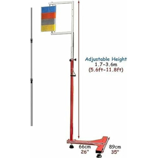 Einstellbarer vertikaler Sprungtester, vertikaler Sprungtester, Messwerkzeug, Trainingsgerät für Höhensprünge ~/