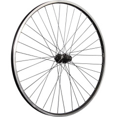 28 Inch Bicycle Rear Wheel Hollow Chamber Shimano Cues FH-QC300 7-10 Speed Black Disc