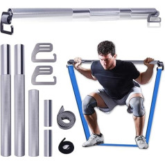 J Bryant Fitness Resistance Band Exercise Bar Large Hook Heavy Duty Bar