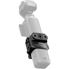 NEEWER Pocket 3 Cage, Aluminium Alloy Gimbal Camera Video Recording Rig with Built-in Action Camera Accessories Adapter 1/4 Inch Thread Compatible with DJI Osmo Pocket 3, No Assembly Required, AC009