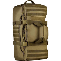 HUNTVP 60L Tactical Backpack Military Hiking Backpack MOLLE Trekking Backpack Waterproof German Army Mountaineering Bag XXL Military Army Backpack Large Capacity for Hiking Trekking Camping Outdoor