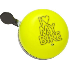Liix Ding Dong Bicycle Bell I love My Bike Neon Yellow