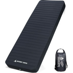 OneTigris Dreamstar Self-Inflating Air Mattress with High R Value, Air Bed 1 Person, Guest Bed Inflatable Mattress with Air Pump Bag, for Camping, Travel and Car (70 x 198 cm) - Grey