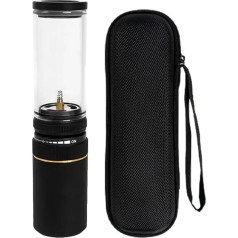 Begchy Winddichte Tragbare Gaslaterne für Camping, Verstellbare Gas-Kerzenlichtlampe für Den Außenbereich zum Bergsteigen, Angeln und Grillen B