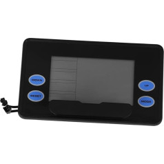 Kisangel Rudergerät Zähler LCD Display Kompakter Heimtrainer Monitor mit Geschwindigkeitsmesser und Anzeige Tragbarer Ersatz für Rudergeräte zur Fitnessüberwachung