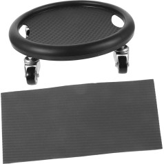 MILISTEN 1 Set Fitness Exercise Board Fitness Accessories Black PP Rubber Abdominal Training Board Training Disc Made of Metal