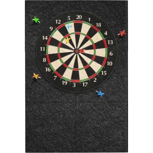 6 Stück Dart Wandschutz Filz 30x30x1.2cm, Dartboard Wandschutz Selbstklebender Dartscheiben-Rückseite, Dart Schutz Wand Darts Wandsc Dartscheibe Hintergrund Schutz für Wandschutz