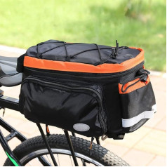 MOOUK Bicycle Pannier Rack Suitcase Bag, Lightweight Bicycle Rack Rear Carry Bag Waterproof Bicycle Luggage Bag Bicycle Saddle Rear Tail Seat Carry Bag