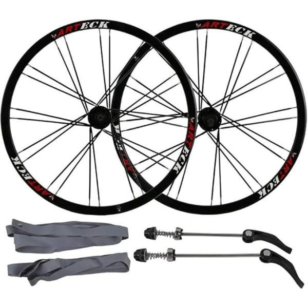 LSRRYD Cycling Wheel Set 26 Inch Mountain Bike Wheel Set MTB Double Wall Rim Disc Brake 7/8/9/10 Speed Sealed Bearing Hub 24H