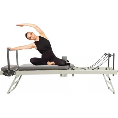 Reformer-Pilates-Maschine, Professionelles Reformer-Pilates-Board for Zu Hause, Faltbar, Tragbar, Verstellbar, Ergonomisch Konstruiert for Yoga-Übungen for Anfänger