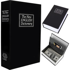 Retoo Seifs metāla naudas vērtslietām grāmatas XL formā