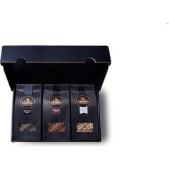 The Pepper Hill * Organic Kampot Pepper Set 3 x 100 g (Black, Red, White) Bag