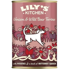 Lily's Kitchen Venison & Wild Boar Terrine For Dogs 400g (Pack of 6)