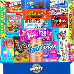 American Candy Box with Delicious USA Snacks - Sweets from Around the World - American Candy Box by sweets aus aller welt (Large)