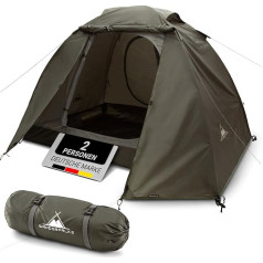 WANDERFALKE® Zelt 2-4 Personen wasserdicht 4.000mm, Ultraleicht & kleines Packmaß, Campingzelt mit Vorzelt, Familienzelt, Outdoor Zelte für Camping, Reise, Angeln, für warme & kalte Tage