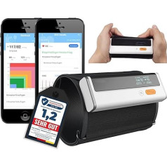 TIGA-MED Armfit Plus Upper Arm Blood Pressure Monitor with Bluetooth with Optional ECG Diagnostics Wireless Heart Health Monitor Free App for iOS and Android (with ECG Diagnostics)