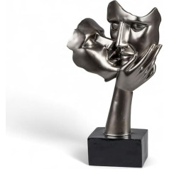 formano Decorative Lovers on Base Metallic 39 cm Sculpture Figurine Statue Pair