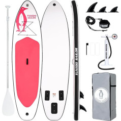Tuxedo Sailor Stand Up Paddling Board 320 cm Inflatable Paddle Board for Adults mit SUP Accessories, Stand Up Paddle Board 150 kg Inflatable SUP Board