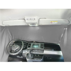 BREMER SITZBEZÜGE Blackout Front Window Curtains Compatible with Hyundai H-1 from 2007 Sun Protection Camping Camper Accessories Curtains Opaque