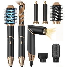 Airstyler & Hair Dryer Set 5 in 1 Hairstyler Hair Dryer Brush Curling Iron Air Automatic Hot Air Brush Round Brush Hair Dryer Curling Brush Straightening Brush Styling Brushes Hair Styler Hair Dryer