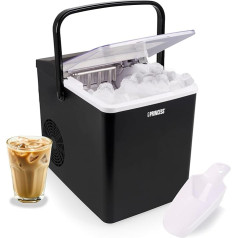 Princess XXL Ice Cube Maker - 1.75 L Water Tank 9 Ice Cubes in 6 Minutes - Produces up to 12 kg Ice Cubes - 2 Ice Cube Sizes - Self-Cleaning Function - 283098