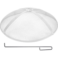 VEVOR Spark Catcher for Fire Bowls Diameter 914 x 245 mm Fire Pit Grille Spark Protection Stainless Steel Spark Hood 2 mm Mesh Holes Fire Bowl Spark Protection Cover Ideal for Fire Pits Fire Bowls and