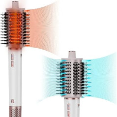 MAXGROOM Round Brush Hair Dryer Brush, 4-in-1 High Speed Negative Lonen Hot Air Brush 110,000 rpm, Round Brush, Quick Drying, Volumising, Straightening, Styler for Long and Short Hair