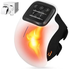 Knee Massager, Wireless Massager with Heating and Massage and Infrared for Knee, Touch LED Screen, 3 Heating and Intensity Modes, Relief of Knee Pain for Men and Women