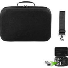 Carrying Case for DJI Neo Motion Fly More Combo, Store Neo Drone, DJI RC Motion 3, Goggles N3, Battery Charging Hub and 4 Batteries, Replacement Propellers etc. Accessories, black, Hard Case for DJI