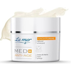 La mer MED+ Anti-Age Night Cream - Revitalising Face Care - Protects Against UV-Related Skin Ageing - For Sensitive and Dry Skin - 50 ml