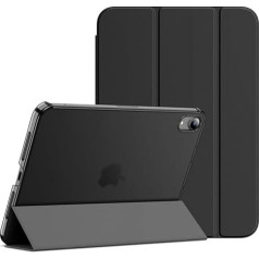 JETech Case for iPad mini (A17 Pro, 2024 Model, 7th Generation) / mini 6 (2021 Model, 6th Generation), Thin Stand Hard Back Cover Protective Case with (Black)