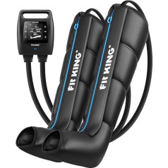 FIT KING Wireless Leg Massager Recovery Boots for Pain and Blood Circulation Lymphatic Drainage Device Compression Massage Improves Sports (Large)