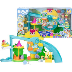 Bluey Theme Park, Theme Park, Water Park with 2 Slides and Accessories, Includes Bingo Figure, Lollipop and More, Famous (BLY84000)