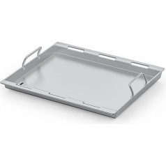 Onlyfire Stainless Steel Grill Plate, Plancha Gas Grill for Weber Spirit 200 Series, Spirit II & II 200 Series Gas Grills, Replacement Parts for Weber Spirit S-210 E-210 E-220, 20 × 17.3 × 1.6 Inch