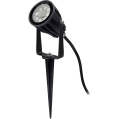lighteu, 6W AC100~240V Garden Spotlight RGBCCT and Colour Temperature Adjustable WiFi LED Garden Lawn Light IP66 Waterproof without Plug futC04