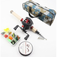 SADPRKR 1,65 m Carbon-Casting-Rute, Angelrolle, Combos, Karpfenrute und Rolle, weicher Köder, Angelschnur, Tasche, Set, Forellenruten, Anfänger, Angelausrüstung
