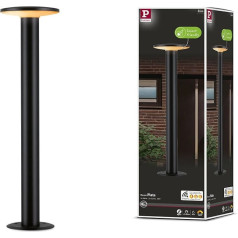 Paulmann 94755 LED Outdoor Light Bollard Light Smart Home Zigbee Plate Insect Friendly IP44 600 mm Tunable Warm 280lm 230V Dimmable Anthracite Metal